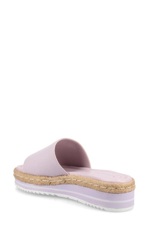 Journee Collection Rosey Wedge Sandal In Lilac