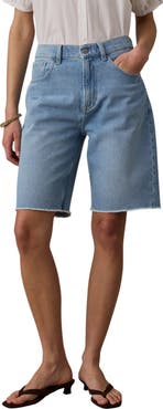 Faherty Boyfriend Cutoff Denim Shorts