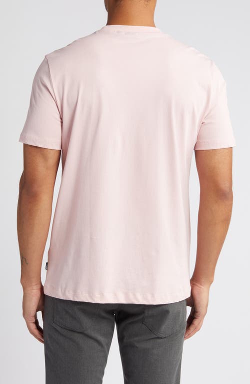 Hugo Boss Logo-print Cotton T-shirt In Pink