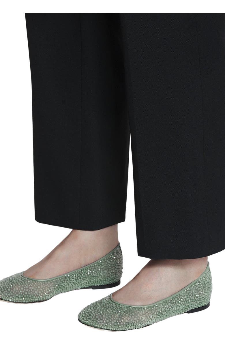 Lanvin Mesh Ballerina With Rhinestones, Alternate, color,