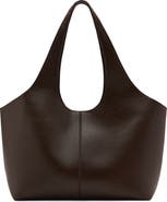 MANGO Large Faux Leather Shopper Tote