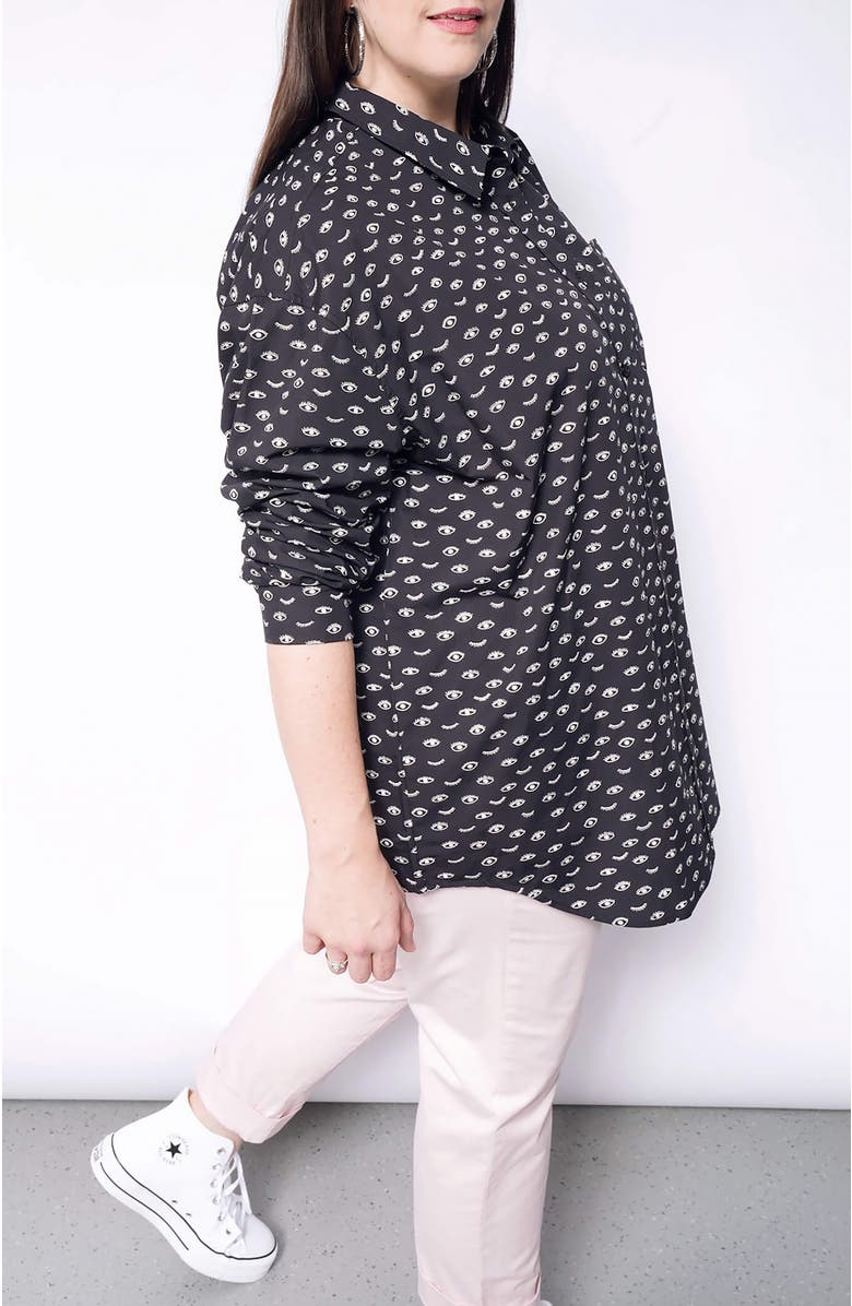 WILDFANG The Essential Long Sleeve Oversized Wrap Button Up, Alternate, color,