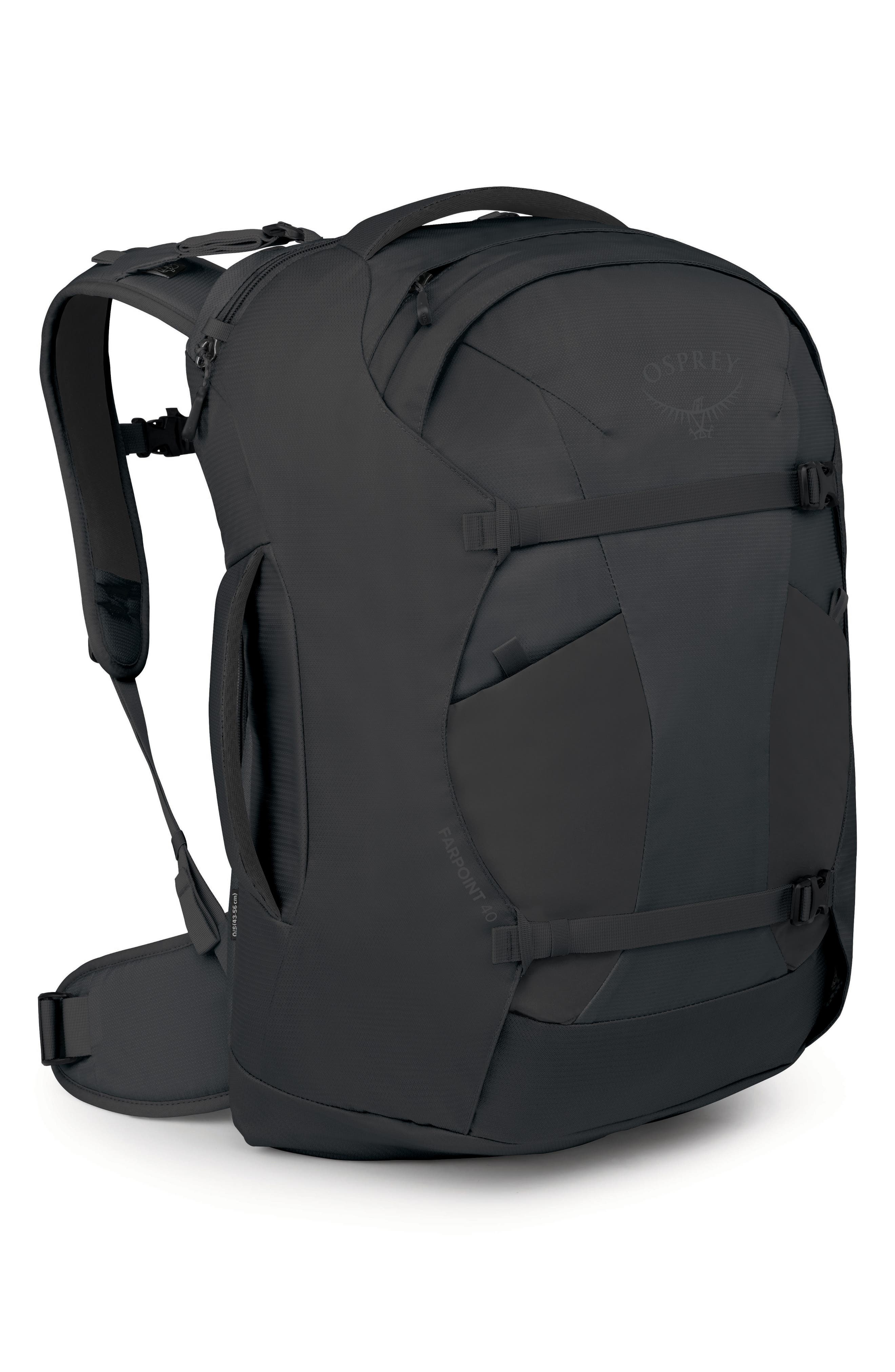 Farpoint 40-Liter Travel Carry-On Backpack, Alternate, color, BLACK/BLACK