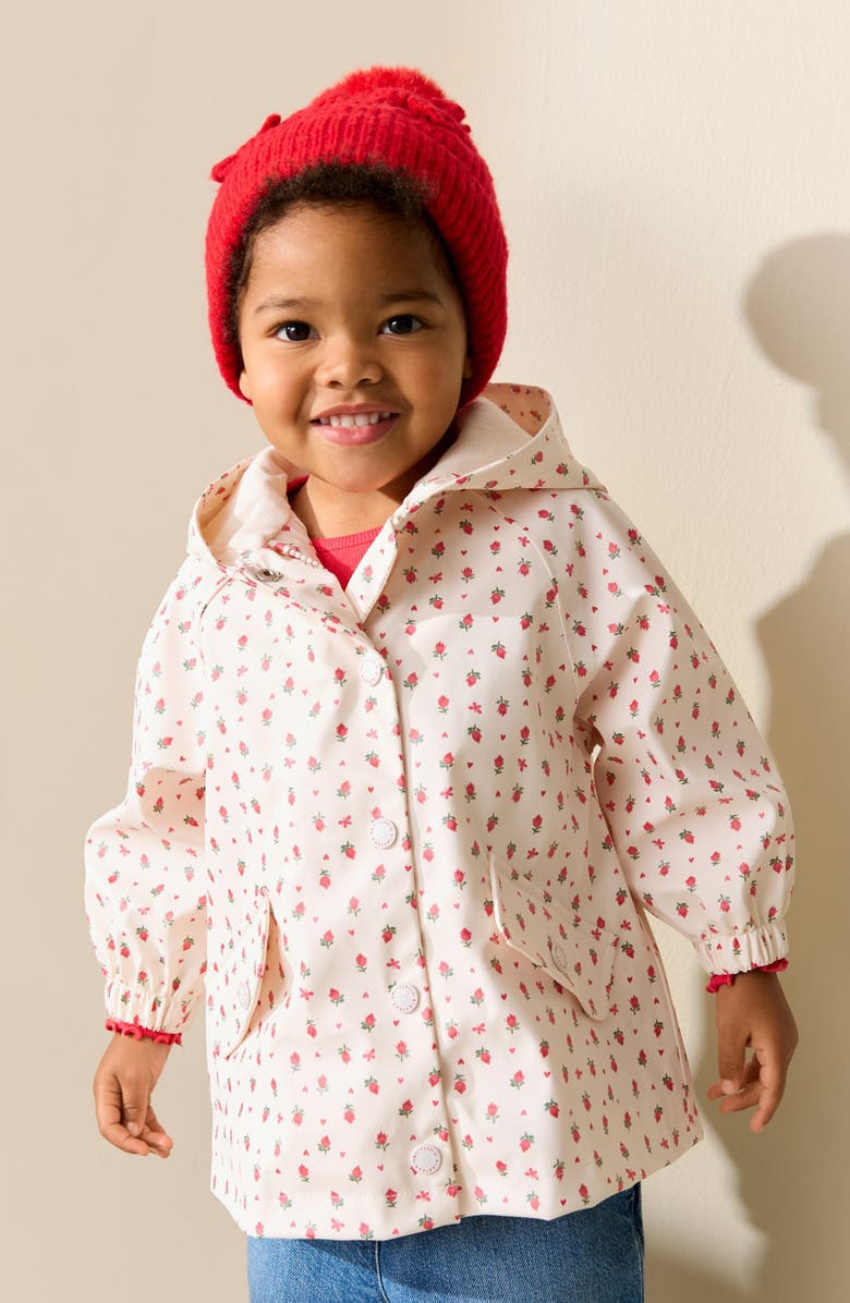 NEXT Kids' Print Waterproof Hooded Jacket, Alternate, color, Neutral