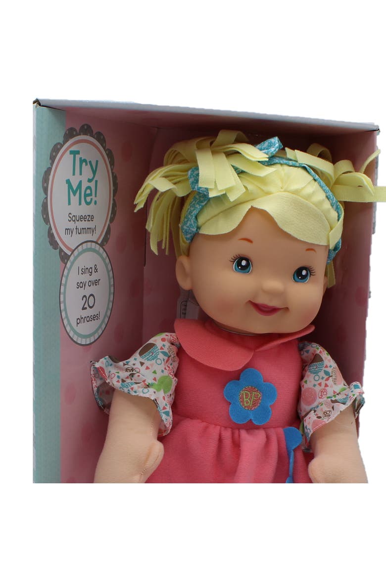 Baby's First 15" Little Talker Doll Blonde with Coral Dress, Alternate, color, Multicolored