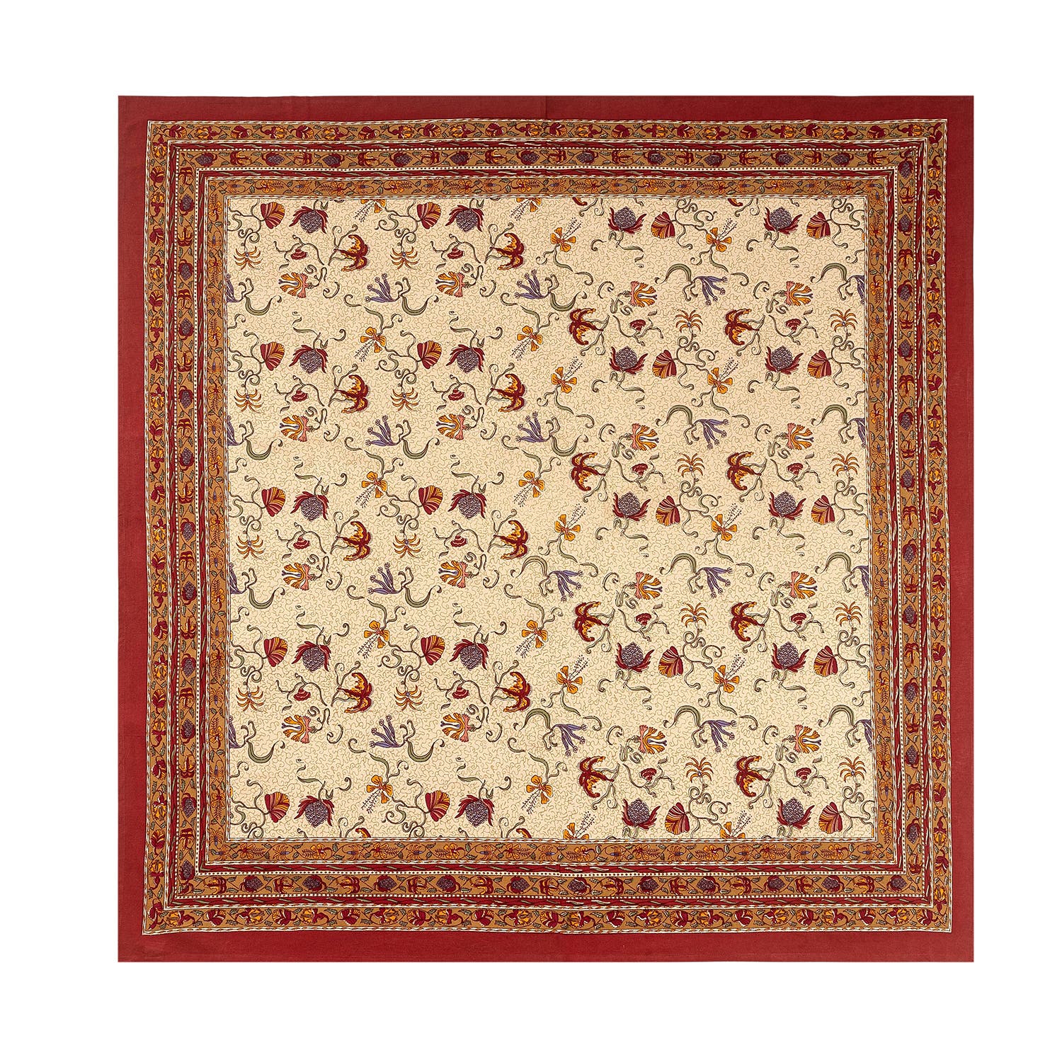 Red/White 71" x 71"