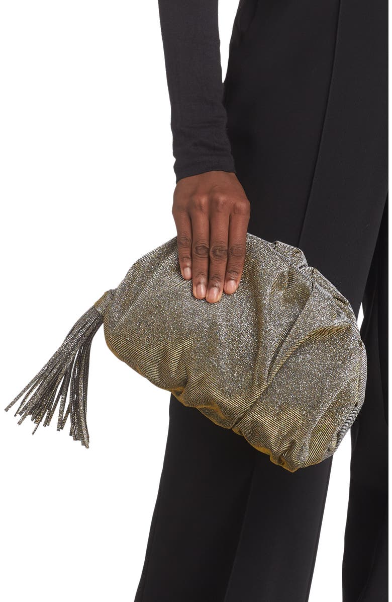 Rebecca Minkoff Ruched Clutch, Alternate, color,