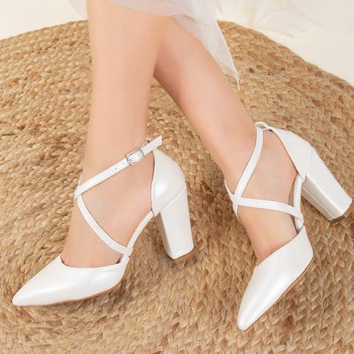 Forever & Always Shoes Women's White Sina - Ivory Wedding Shoes In Ivory