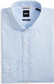 BOSS Hank Slim Fit Cotton Dress Shirt