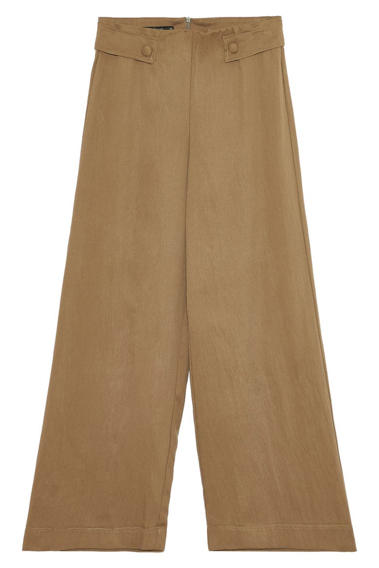 Salvador Wide Leg Ankle Pants, Alternate, color, KHAKI
