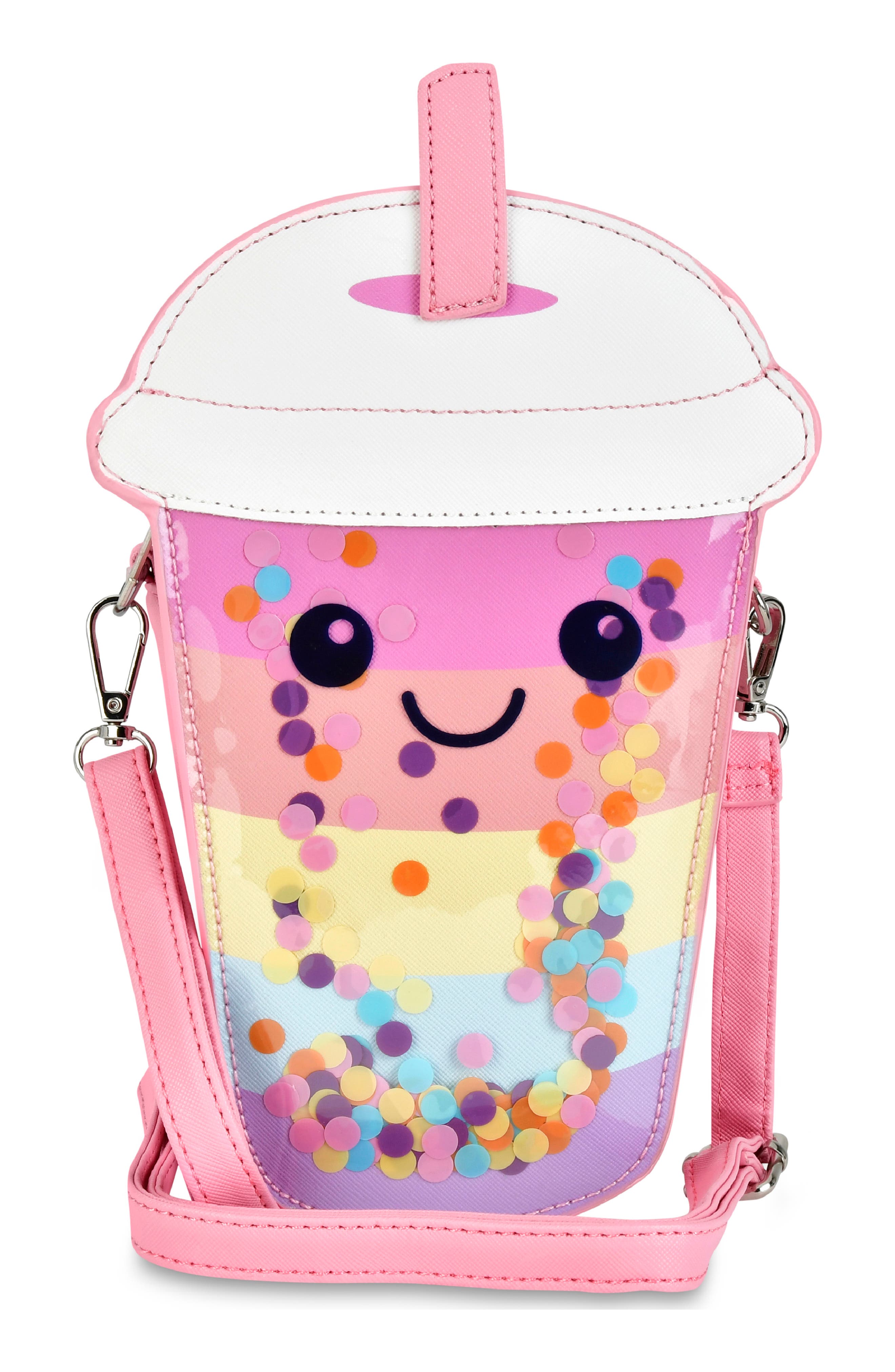 Iscream Kids' Rainboba Tea Crossbody Bag, Main, color, 