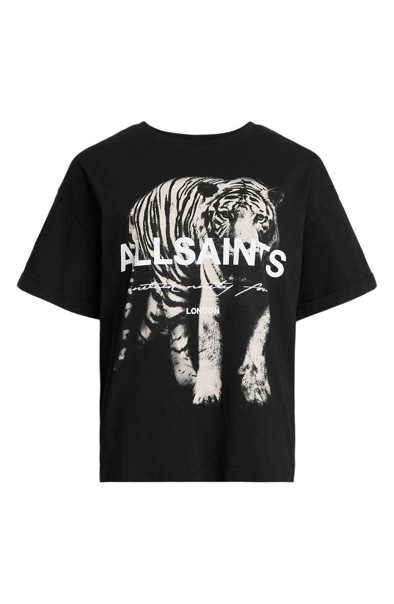 AllSaints Kit Briar Tiger Cotton Graphic T-Shirt, Alternate, color,
