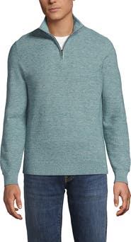 Lands' End Long Sleeve Summer Weight Quarter Zip