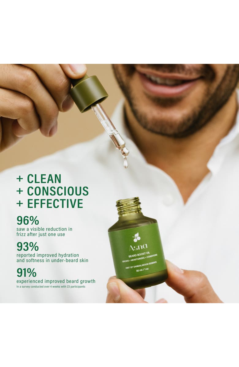 ASNA Beard Boost Oil for Thickening, Anti-Itch, Softening, Alternate, color, NO COLOR