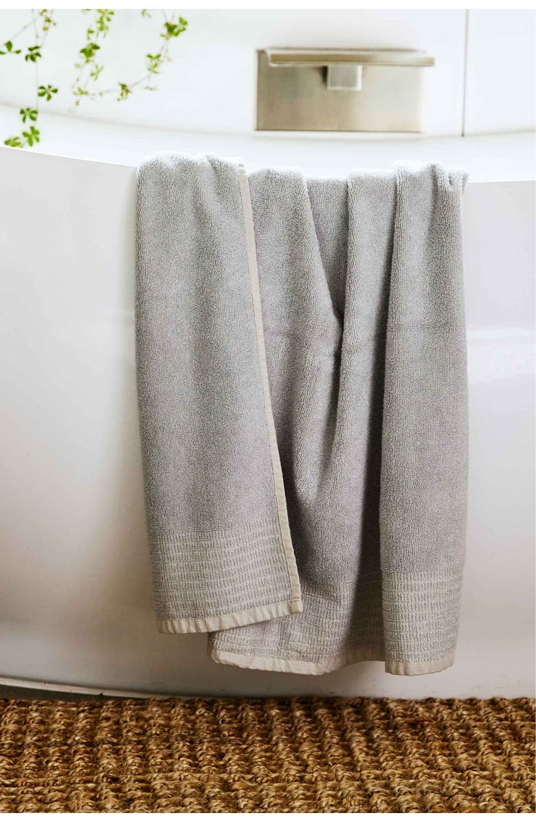 BedVoyage Viscose Odor & Mildew Resistant Spa Towel Collection, 6pc Set, Main, color, Stone