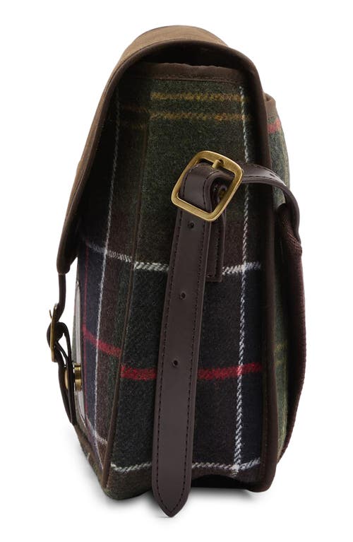 Barbour Cromarty Plaid & Leather Crossbody Bag In Multi