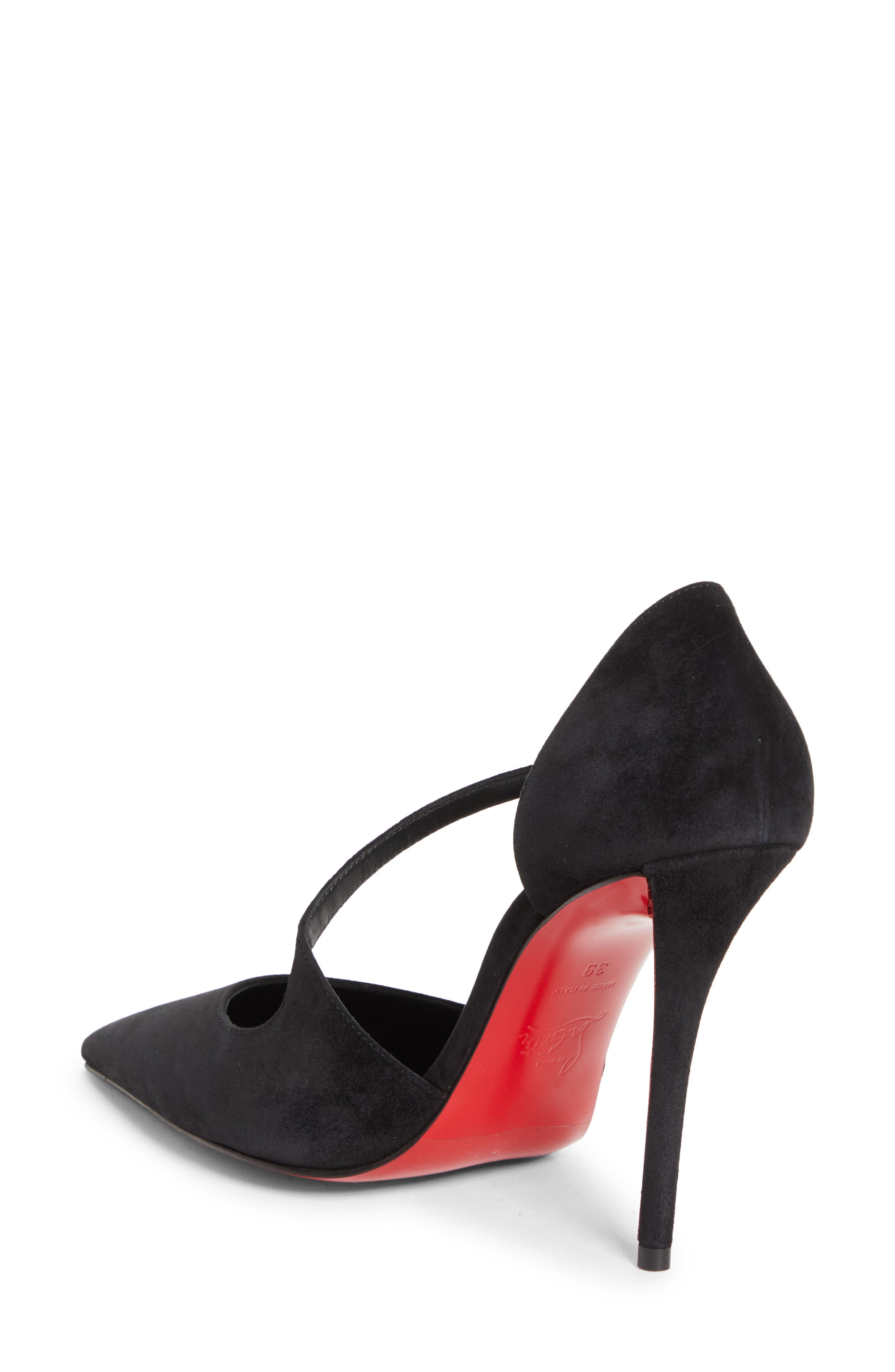 Christian Louboutin Miss Ziggyta d'Orsay Pump, Alternate, color, Black