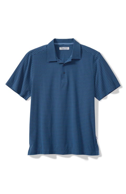Bahama Coast Fades Away Stripe IslandZone® Polo