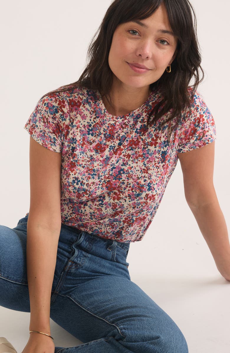 Marine Layer Floral Cotton & Modal T-Shirt | Nordstromrack