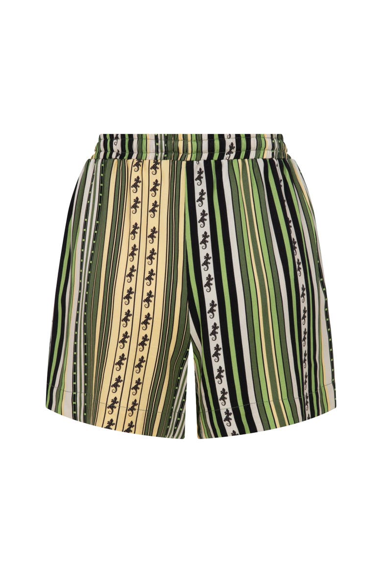 Sun Printed Desert Echo Drawstring Shorts, Alternate, color, Green