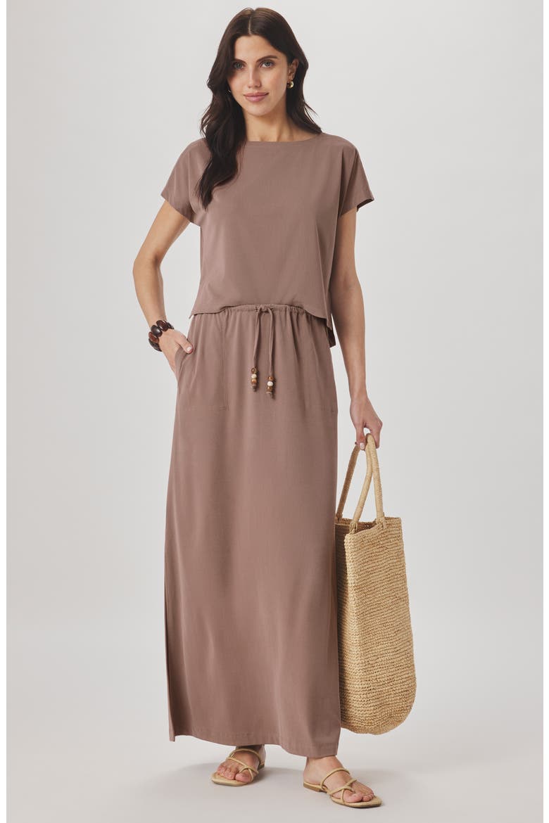 Sasha Sandwash Maxi Skirt, Alternate, color, WICKER BEIGE