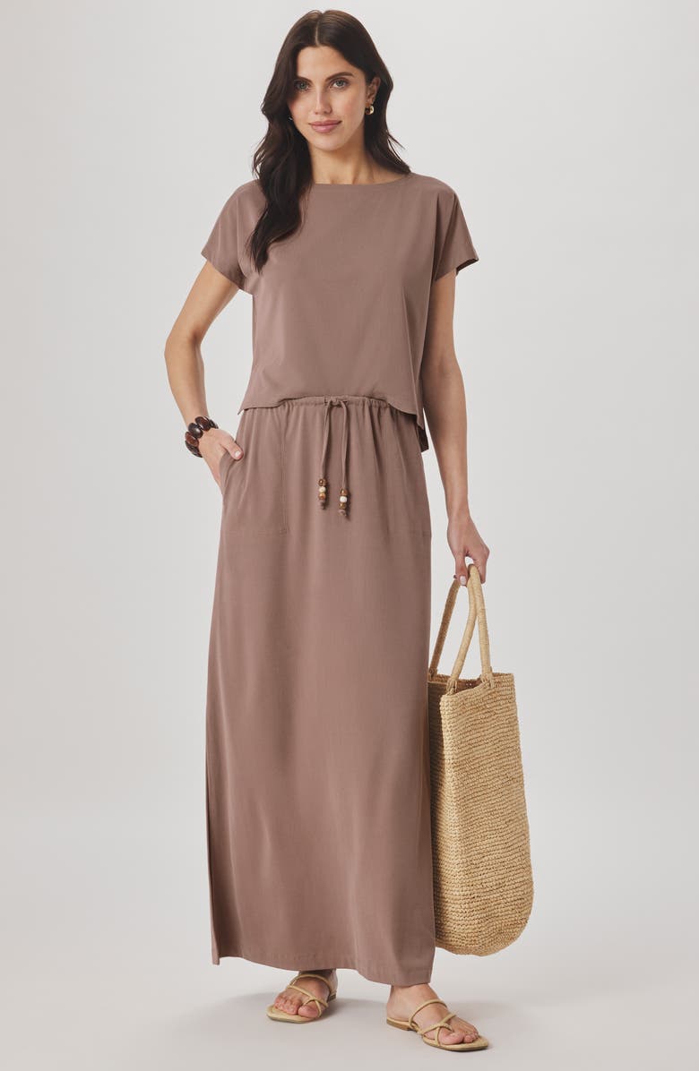 Splendid Sasha Sandwash Maxi Skirt, Alternate, color, Wicker Beige