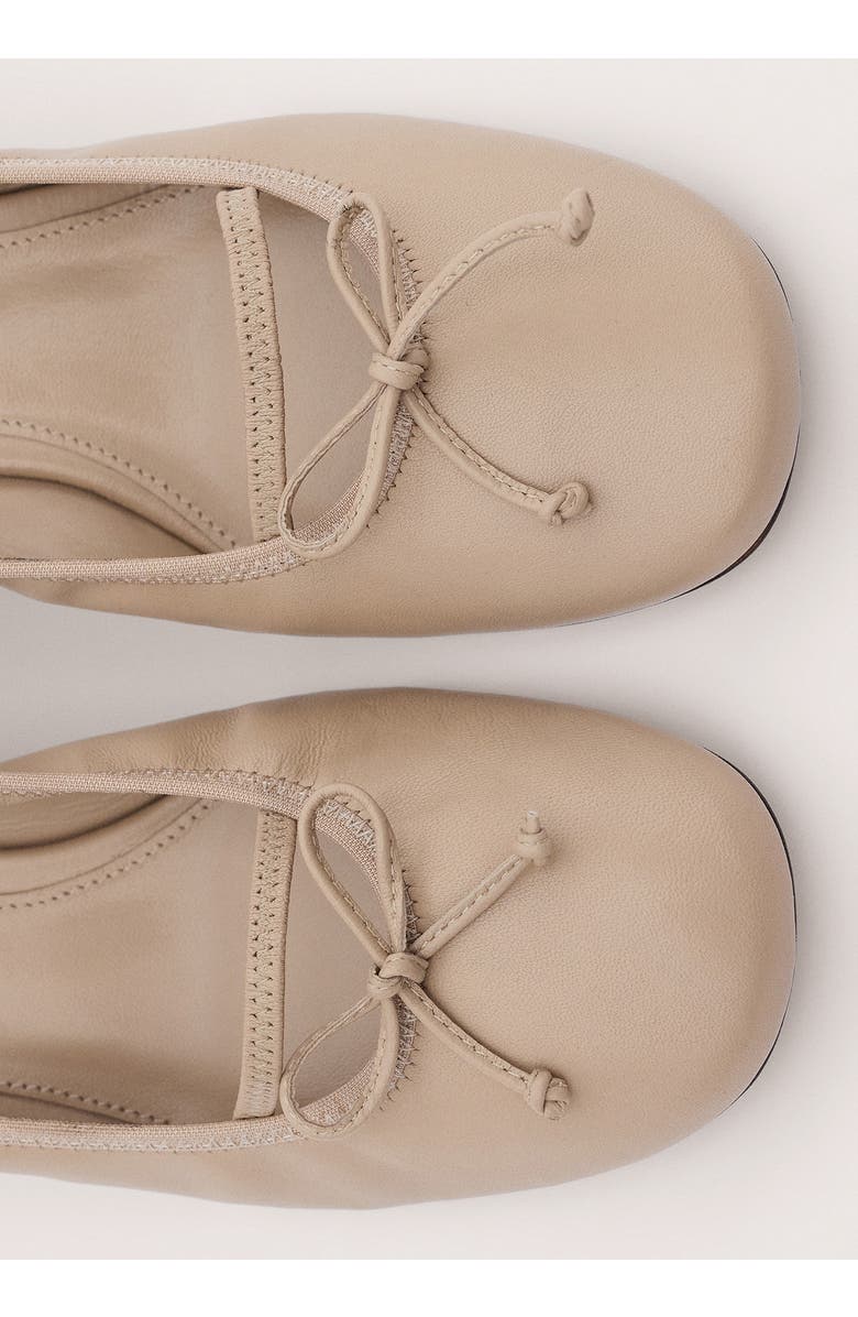 MANGO Mary Jane Ballerina Pump, Alternate, color, Beige