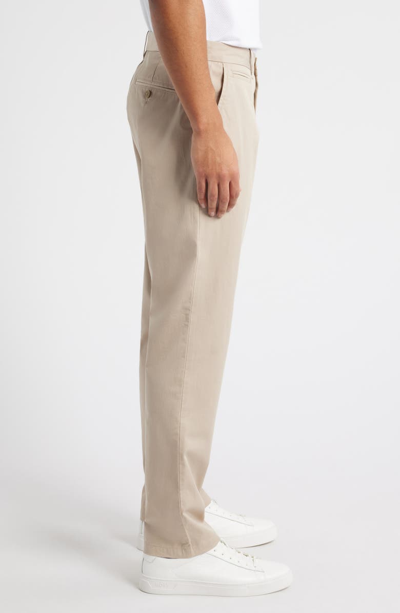Nordstrom Slim Straight Stretch Cotton Twill Chinos, Alternate, color, Tan Cobblestone