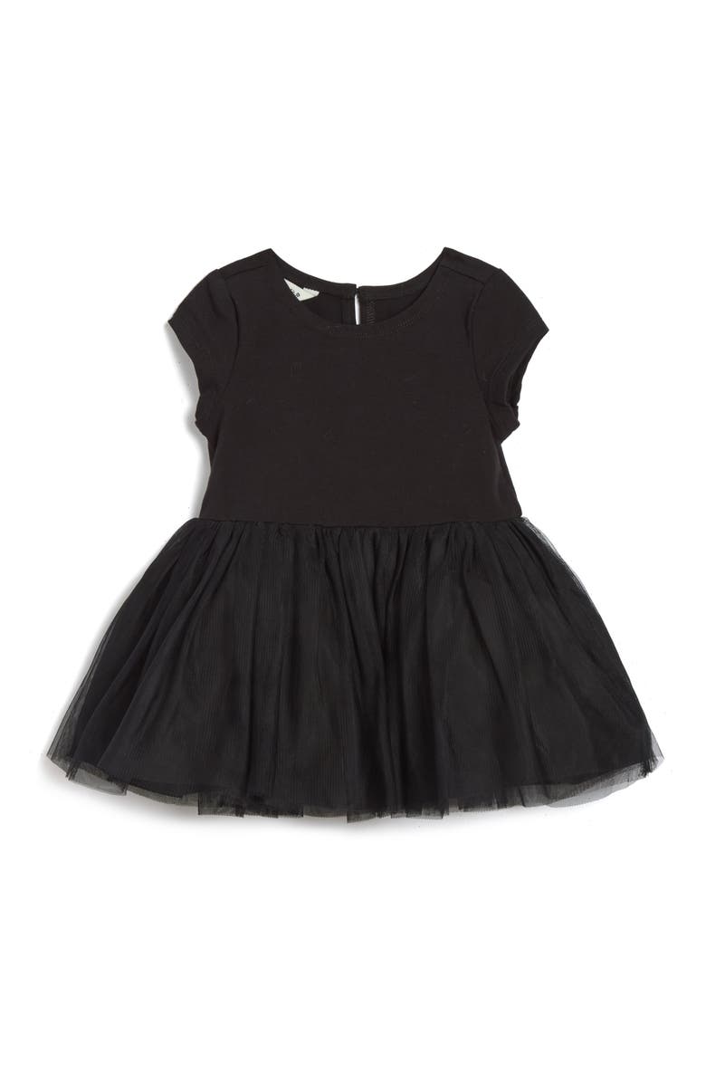 Pippa & Julie Maya Faux Fur Bomber Jacket, Party Dress & Bloomers Set, Alternate, color, 