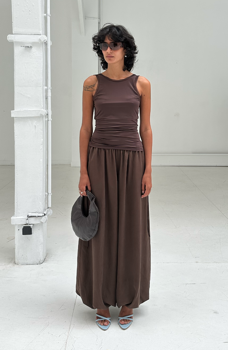 SAEMDI Hedda Trousers, Alternate, color, Brown