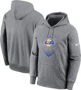 Nike Men's Nike Heather Gray Los Angeles Rams Icon Performance Pullover Hoodie