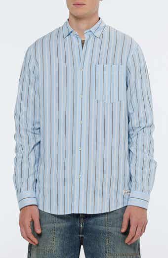 Regular Fit Stripe Cotton Dobby Button-Down Shirt