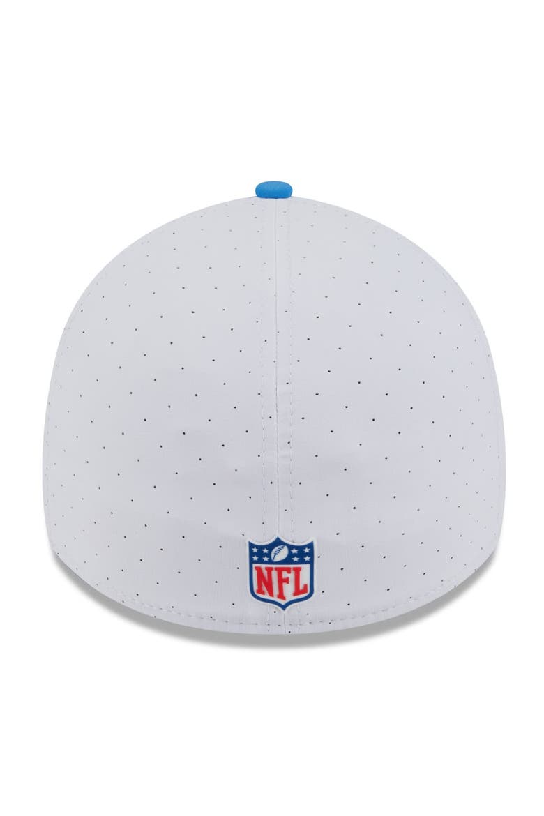 Men's New Era  White/Powder Blue Los Angeles Chargers 2025 NFL Training Camp 39THIRTY Flex Hat, Alternate, color, White