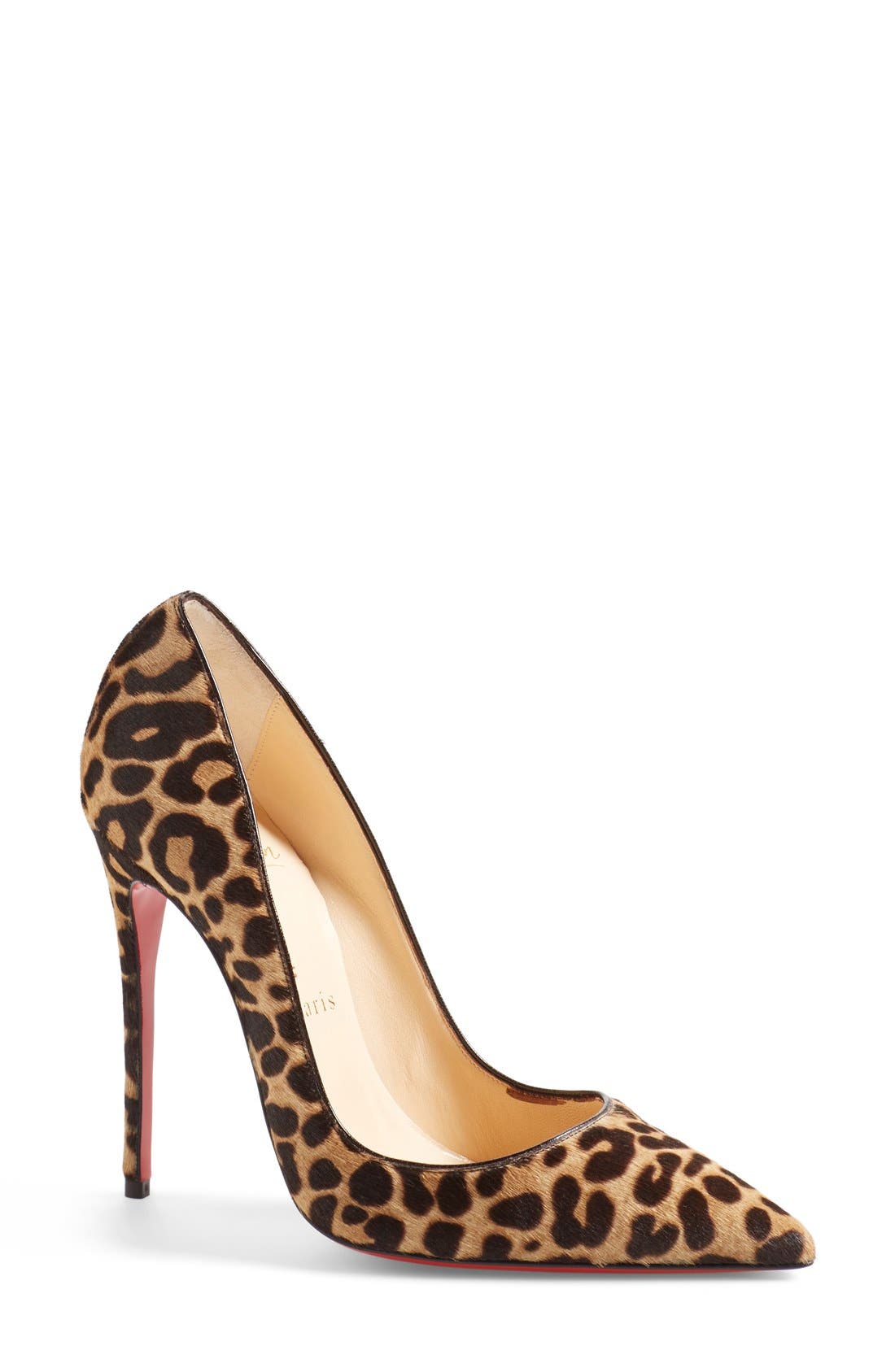 'So Kate' Pointy Toe Pump, Main, color, LEOPARD HAIRCALF