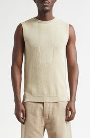 Rick Owens Virgin Wool Rib Sweater Tank