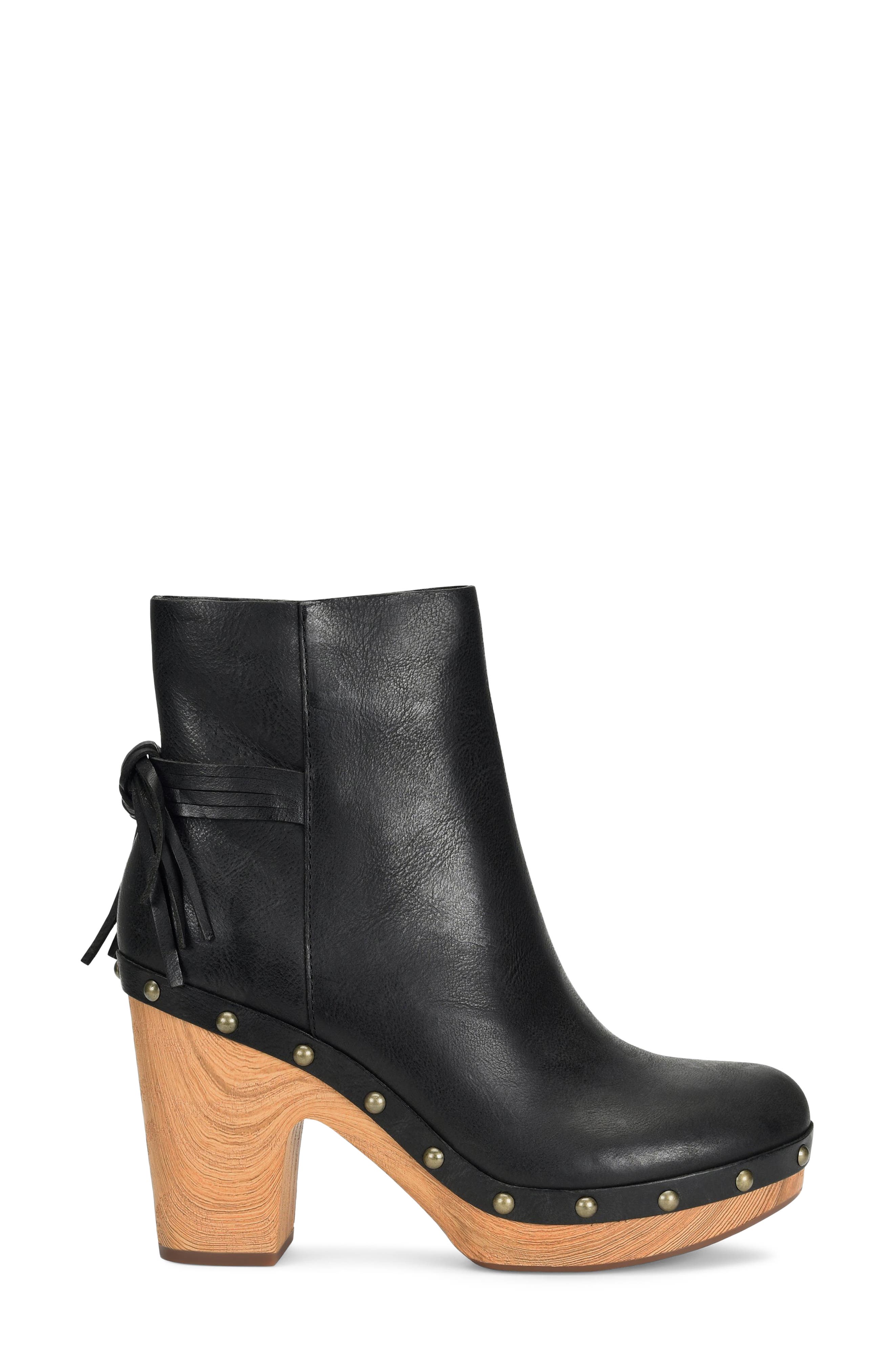 Kork-Ease<sup>®</sup> Dianna Block Heel Platform Bootie, Alternate, color, Black