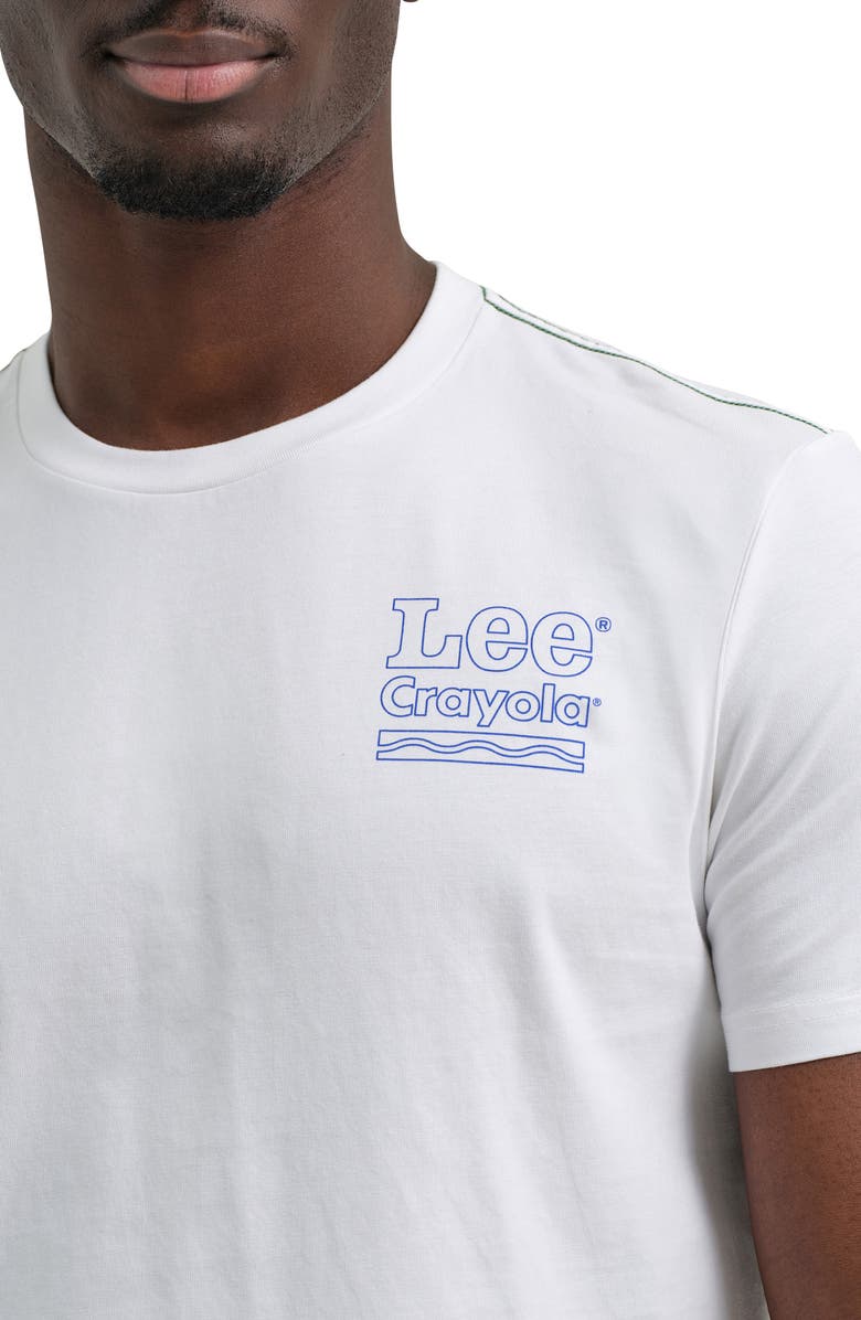 Lee x Crayola Buddy Graphic T-Shirt, Alternate, color, Bright White