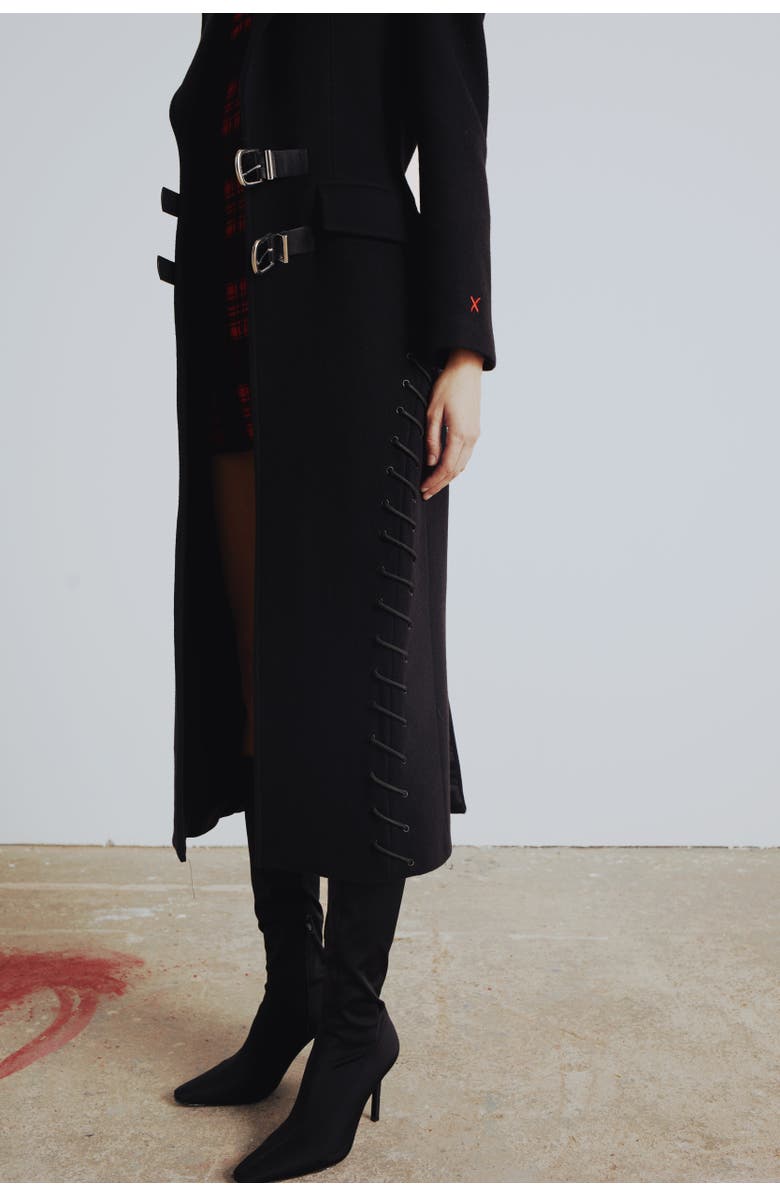 PCFG Wool & Cashmere Blend Your *Itch Cashmere Blend Long Overcoat, Alternate, color, Jet Black