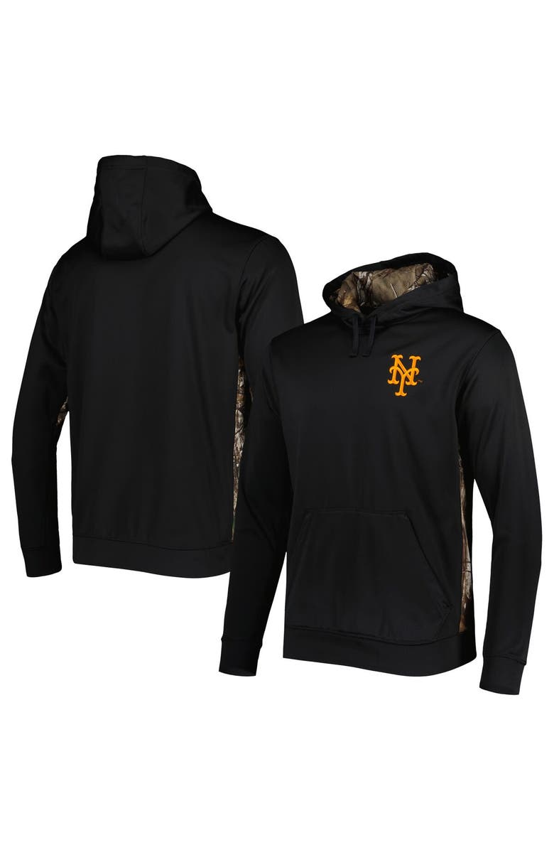 DUNBROOKE Men's Dunbrooke Black/Camo New York Mets Ranger Pullover Hoodie, Main, color, Black