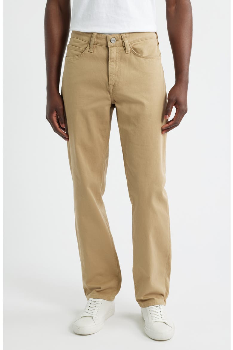 Charisma Stretch Cotton Straight Leg Pants, Main, color, BEIGE HONEYCOMB