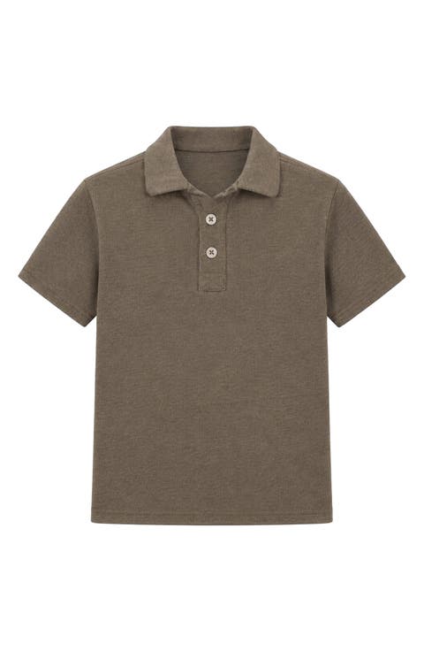 Kids' Marled Knit Polo