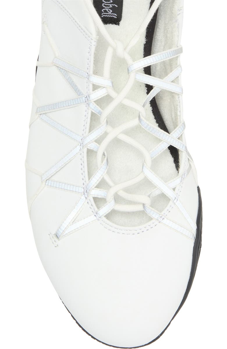 Jeffrey Campbell Regimen Ankle Wrap Sneaker, Alternate, color, White Combo