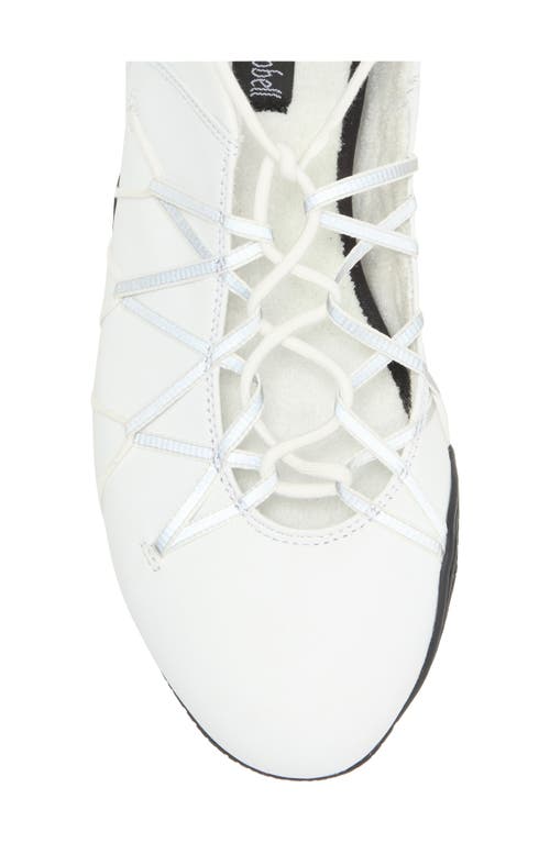 Jeffrey Campbell Regimen Ankle Wrap Sneaker In White Combo