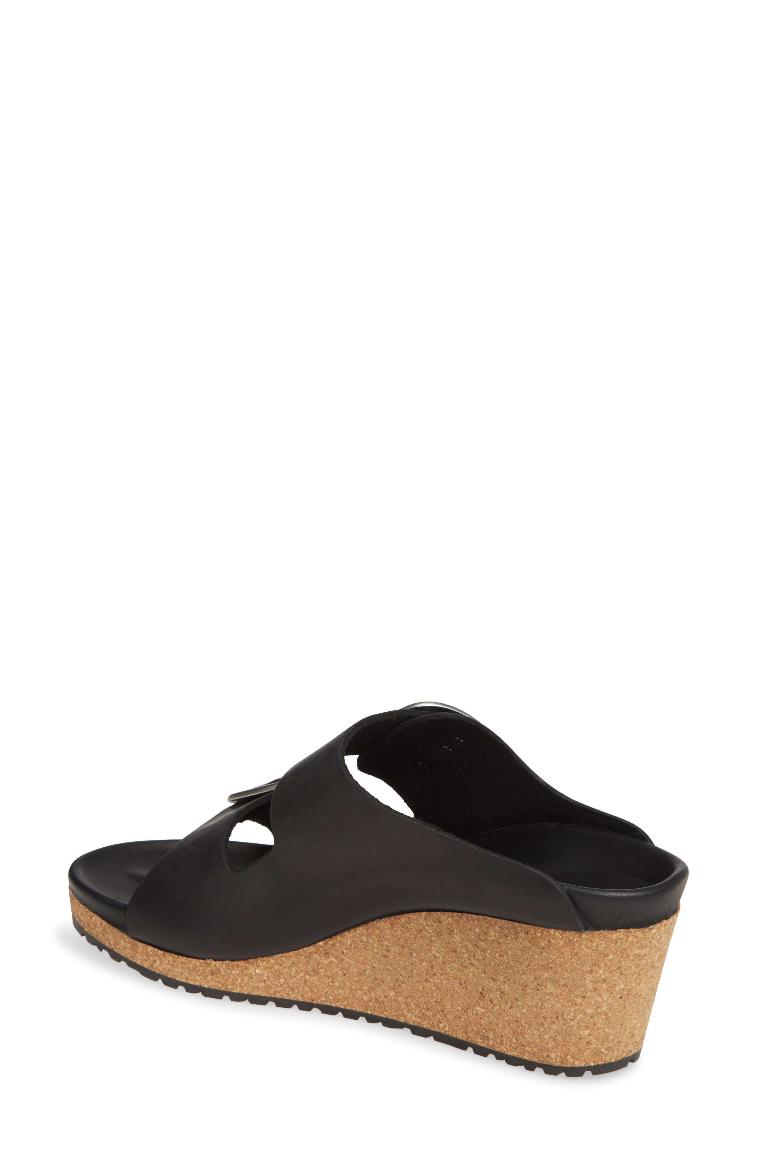Birkenstock Nora Big Buckle Wedge Slide Sandal, Alternate, color, 