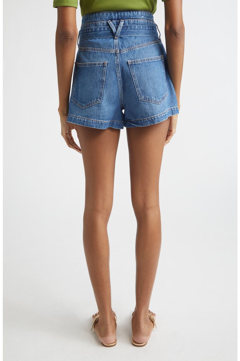 Jaylen Tie Waist Denim Shorts, Alternate, color, SERENDIPITY