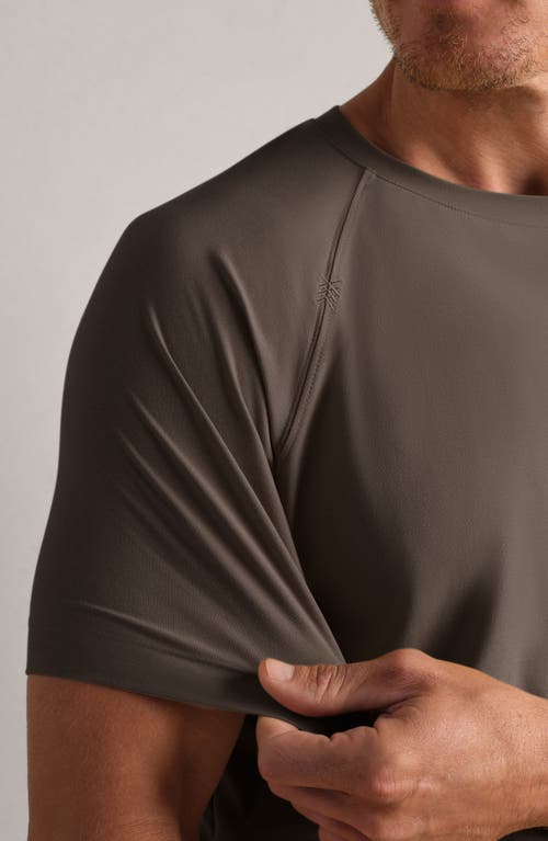 Rhone Reign Performance T-shirt In Brown