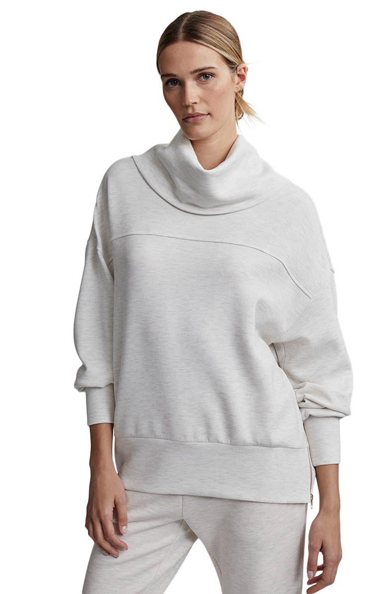Varley Priya Longline Cowl Neck Sweatshirt, Alternate, color,