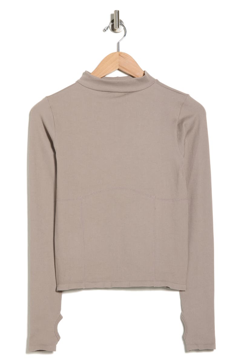 90 DEGREE BY REFLEX Priscilla Seamless Long Sleeve Activewear Top, Alternate, color, Satellite