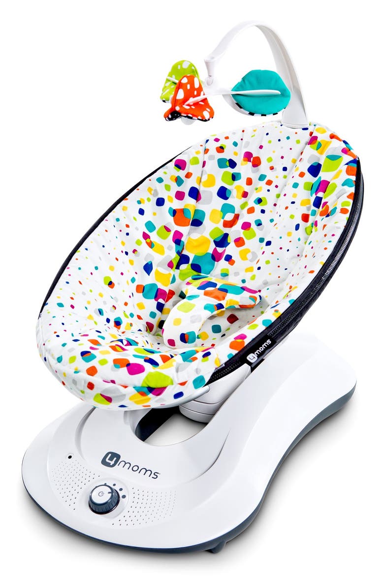 'Plush rockaRoo' Bouncer Seat, Main, color, MULTI PLUSH