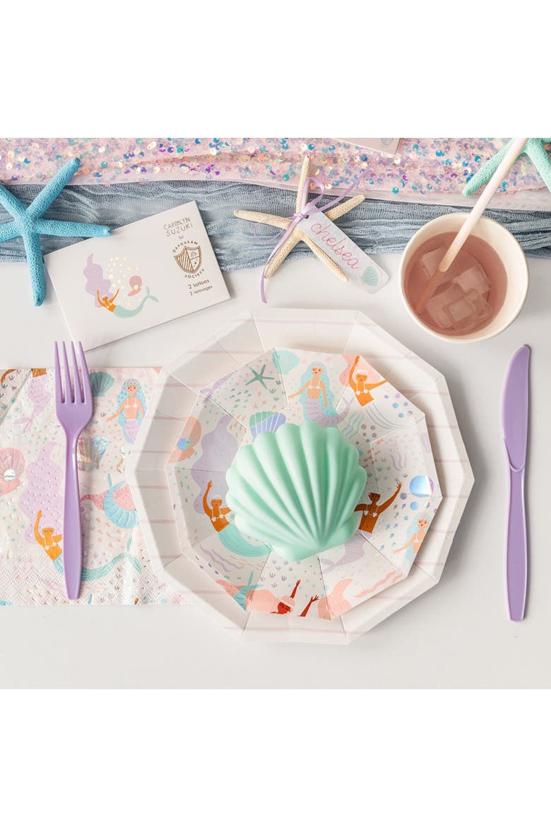 Mermaid Small Plates, Alternate, color, Assorted Pre-Pack